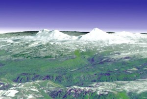 Three-Sisters-volcanoes-Cascade-Mountains-oregon