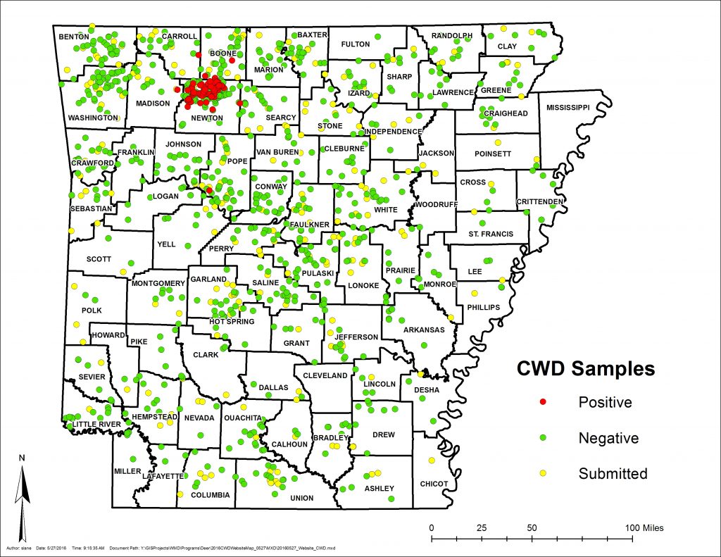 arkansas-chronic-wasting-disease-sample-map