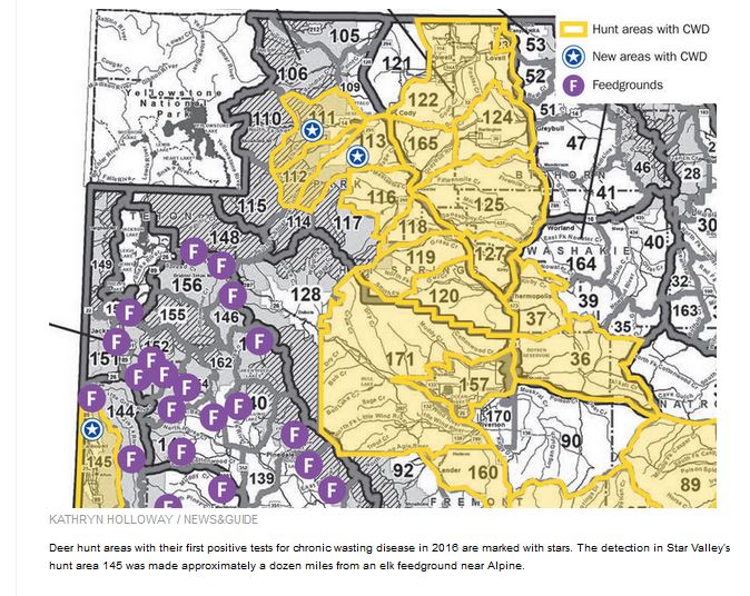 wyoming-deer-hunt-areas-with-positive-CWD-tests-in-2016