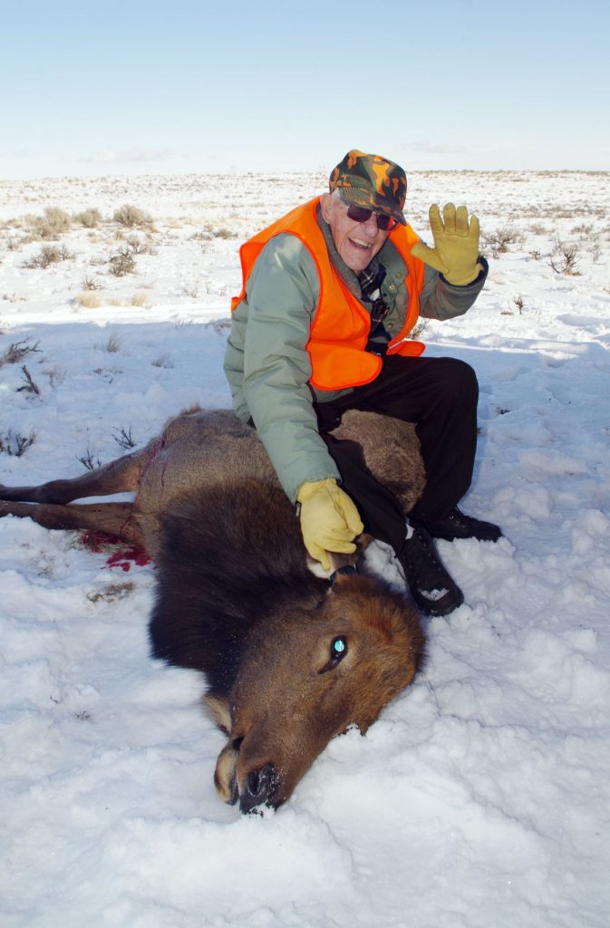 gordon-blossom-100-year-old-successful-elk-hunter-waves-at-camera