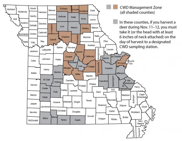 CWD Zone Map